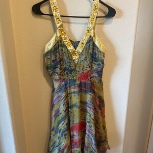 Y2K 2000s dress with Beaded Straps